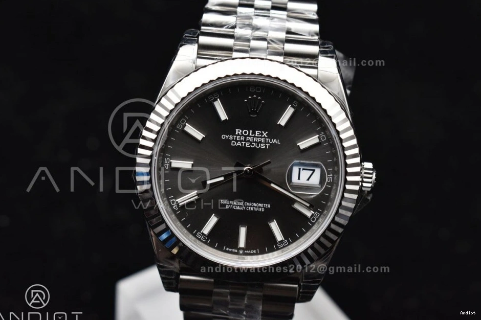 41 Jubilee Steel VS3235 1:1 Bracelet Dial 126334 Best Stick On DateJust 904L VSF Edition SS Grey 0324